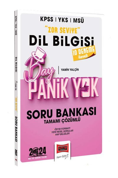 2024 KPSS YKS MSÜ Bay Panik Yok Dil Bilgisi Zor Seviye Tamamı Çözümlü Soru Bankası