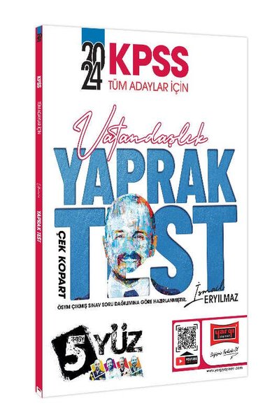 2024 KPSS Tüm Adaylar İçin 5Yüz Vatandaşlık Çek Kopart Yaprak Test