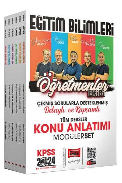 2024 KPSS Eğitim Bilimleri Öğretmenler Ekibi Tüm Dersler Konu Anlatımlı Modüler Set