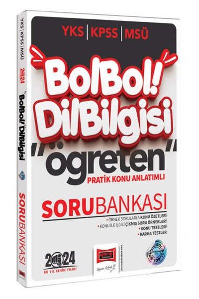 2024 KPSS MSÜ YKS Bol Bol Öğreten Dil Bilgisi Pratik Konu Anlatımlı Soru Bankası