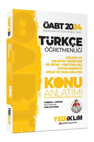 2024 ÖABT Türkçe Öğretmenliği Anlama ve Anlatma Teknikleri Dil Bilimi - Yeni Türk Dili Çocuk Edebiya