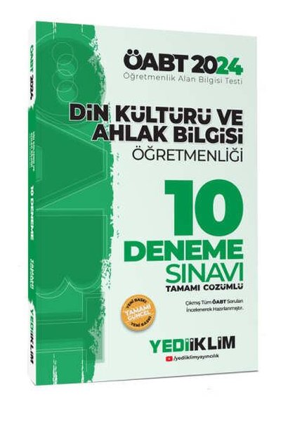 2024 ÖABT Din Kültürü Ve Ahlak Bilgisi Öğretmenliği Tamamı Video Çözümlü 10 Deneme Sınavı