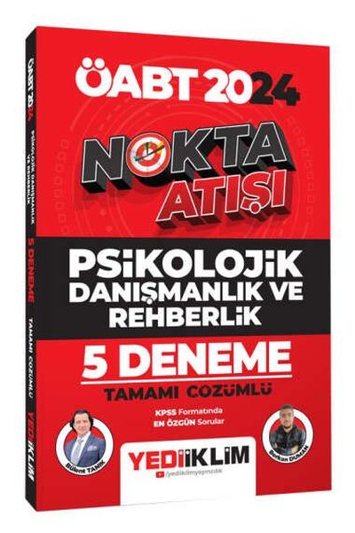 2024 ÖABT Nokta Atışı Psikolojik Danışmanlık ve Rehberlik Tamamı Çözümlü 5 Deneme