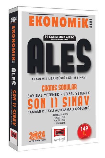 2024 ALES Ekonomik Seri Çıkmış Sorular Tamamı Çözümlü Son 11 Sınav