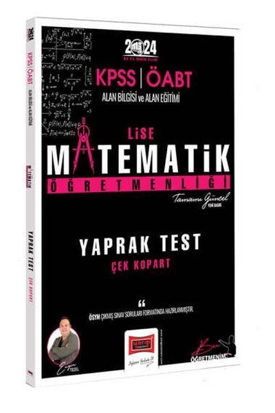 2024 ÖABT Lise Matematik Öğretmenliği Yaprak Test