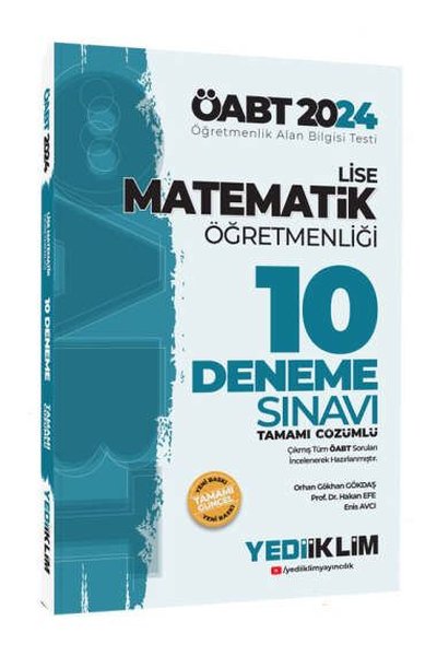 2024 ÖABT Lise Matematik Öğretmenliği Tamamı Çözümlü 10 Deneme Sınavı