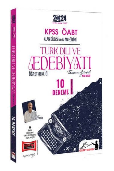 2024 ÖABT Türk Dili ve Edebiyatı Tamamı Çözümlü 10 Deneme Sınavı