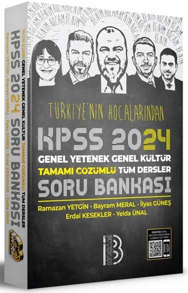2024 KPSS Türkiye'nin Hocalarından Tüm Dersler Tamamı Çözümlü Soru Bankası