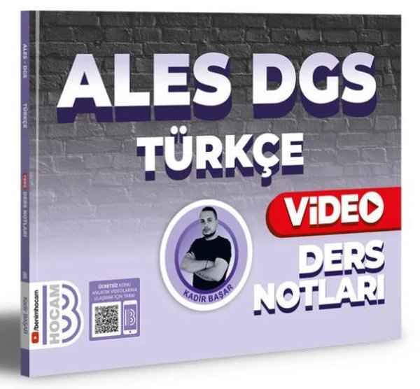 2024 ALES DGS Türkçe Video Ders Notları