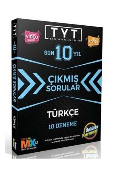 TYT Türkçe Son 10 Yıl Çıkmış Sorular 10 Deneme