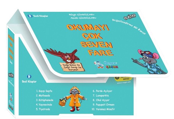 Okumayı Çok Seven Fare Seti - 10 Kitap Takım