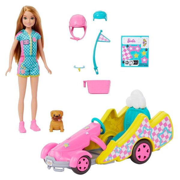 Barbie Stacie Go-Kart Yapıyor Oyun Seti HRM08