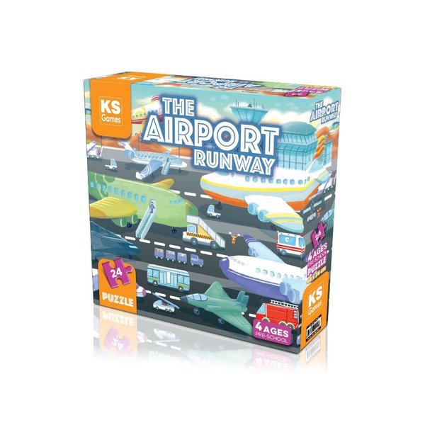 Ks Games Puzzle 24 Parça  Airport Runway