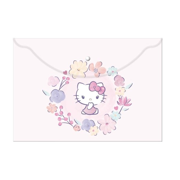 Hello Kitty A4 Çıtçıtlı Dosya (Plastik)