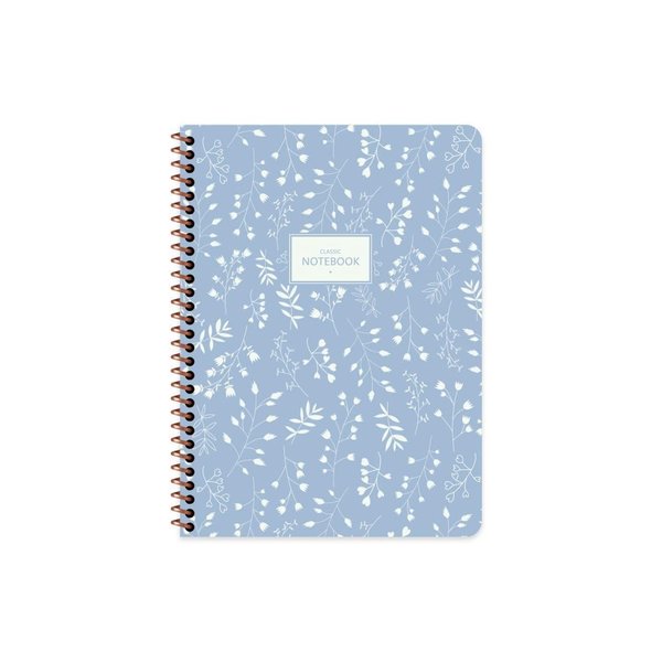 Keskin 165225 80 Yp.Çizgili Karton Kp.Spr.Pastel Flora Defter