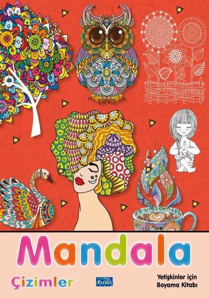 Mandala - Çizimler - Yetişkinler İçin Boyama Kitabı