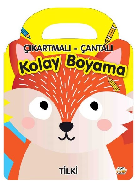 Çıkartmalı - Çantalı Kolay Boyama - Tilki