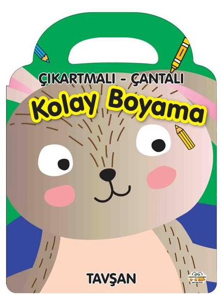 Çıkartmalı - Çantalı Kolay Boyama - Tavşan