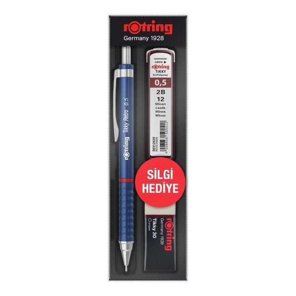 Rotring Tikky Retro 0.5+MnSlgHdyli Mavi