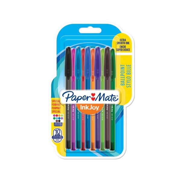 Papermate Inkjoy 100 Kapaklı TükenmezKarışık 8+2