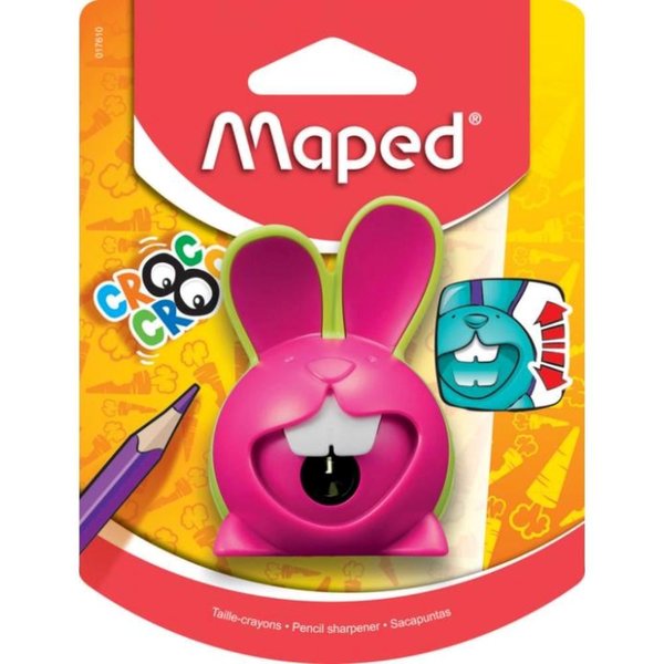 Maped Croc Croc Tek Delikli Kalemtraş Pembe