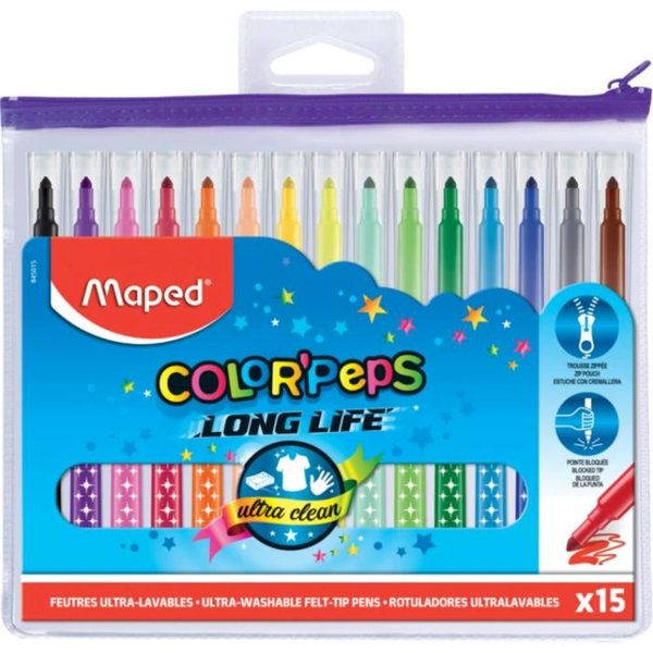 Maped Color'Peps Long Life Keçeli 15'Li