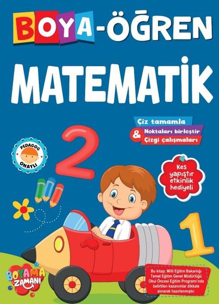 Boya - Öğren Matematik Kes Yapıştır Etkinlik Hediyeli