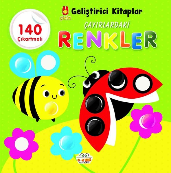 Çayırlardaki Renkler - Şirin Geliştirici Kitaplar - 140 Çıkartmalı