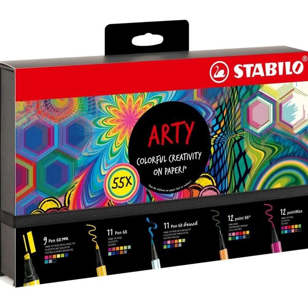 Stabilo Kreatif Keçe Uçlu Set Arty 55li