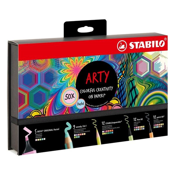 Stabilo Kreatif Pastel Mix Set Arty 50li