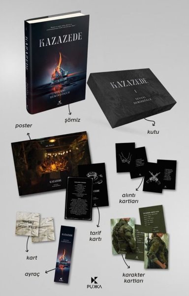 Kazazede Kutulu Seti - Poster Ayraç ve Kart Hed...