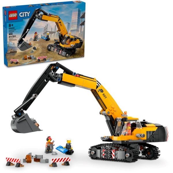 Lego City Sarı İnşaat Ekskavatörü 60420