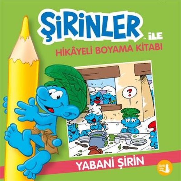 Yabani Şirin - Şirinler İle Hikayeli Boyama Kitabı