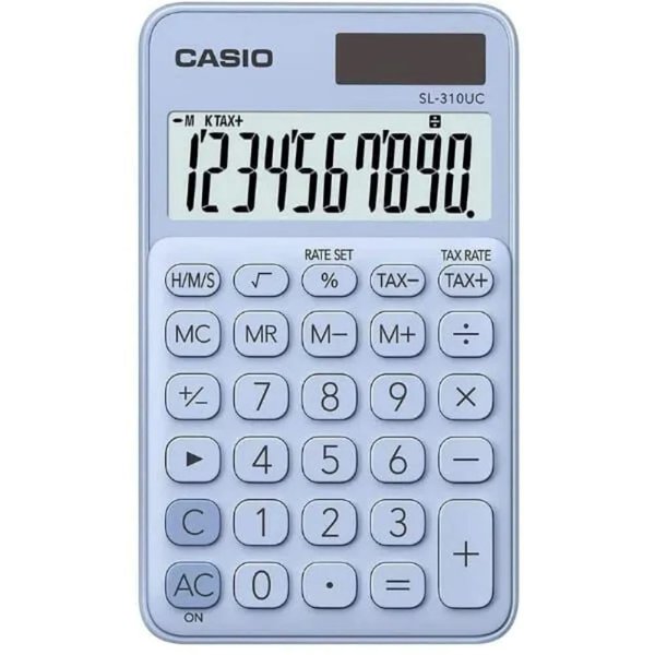 Casio SL-310UC-LB Cep Tipi 10 Hane Açık Mavi Hesap Makinesi