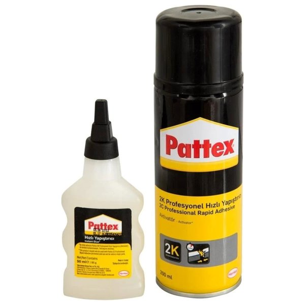 Pattex 2K Aktivatörlü Hızlı Yapıştırıcı 200 ml + 50 ml