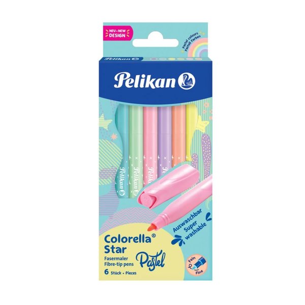 Pelikan Colorella Pastel 6lı Keçeli Kalem