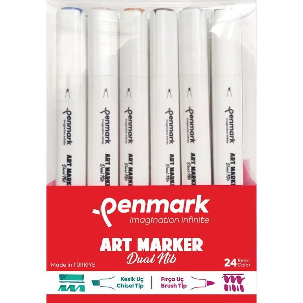 Penmark Marker's Art Brush Kalem 24 Lü Set