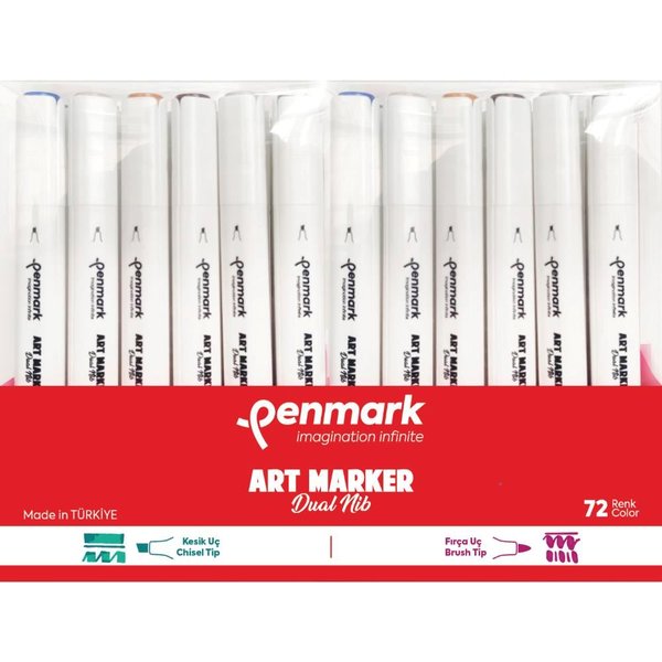 Penmark Marker's Art Brush Kalem 72 Li Set