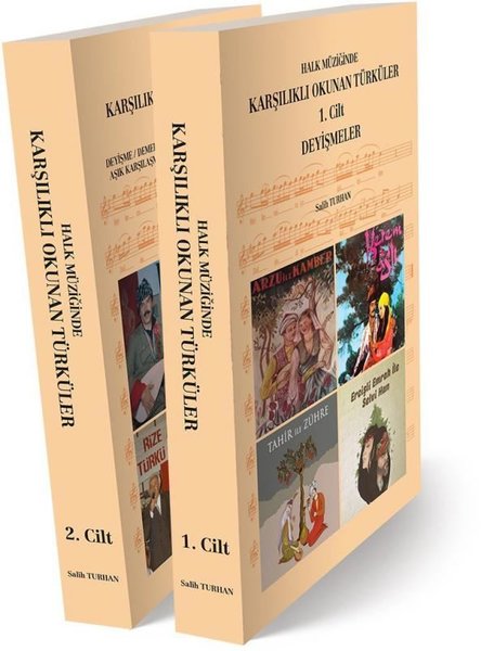 Halk Müziğinde Karşılıklı Okunan Türküler Seti - 2 Kitap Takım