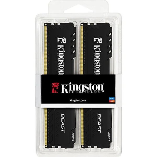 KINGSTON 16GB 3200MT/s DDR4 CL16 DIMM (Kit of 2) Beast Black Turkey KF432C16BBK2/16TR - RAM