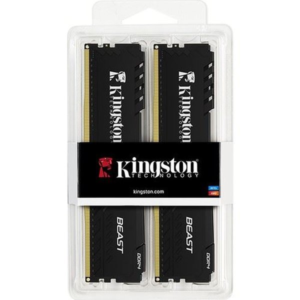 KINGSTON 32GB 3200MT/s DDR4 CL16 DIMM (Kit of 2) Beast Black Turkey KF432C16BBK2/32TR - RAM