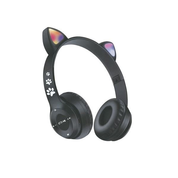 Bood Cat Ear 2 Siyah Kablosuz Üstü Kulaklık