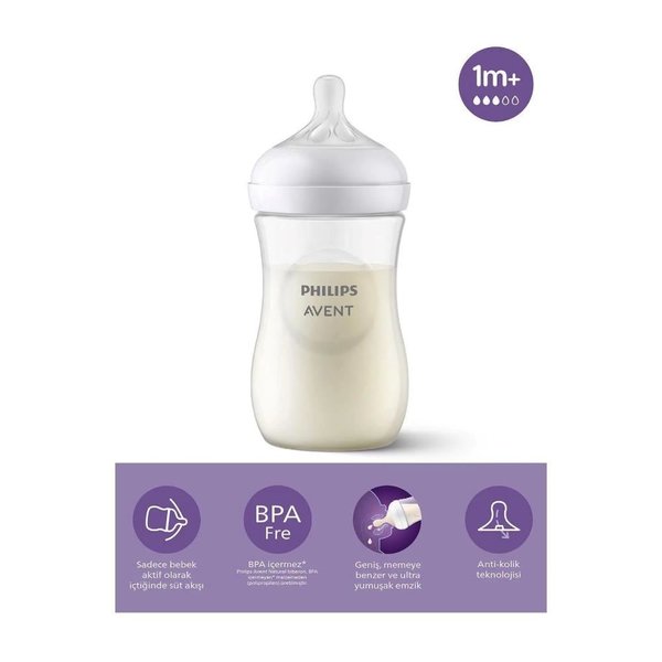 Philips Avent Doğal Tepkili Pp Biberon 260ml 1 Ay