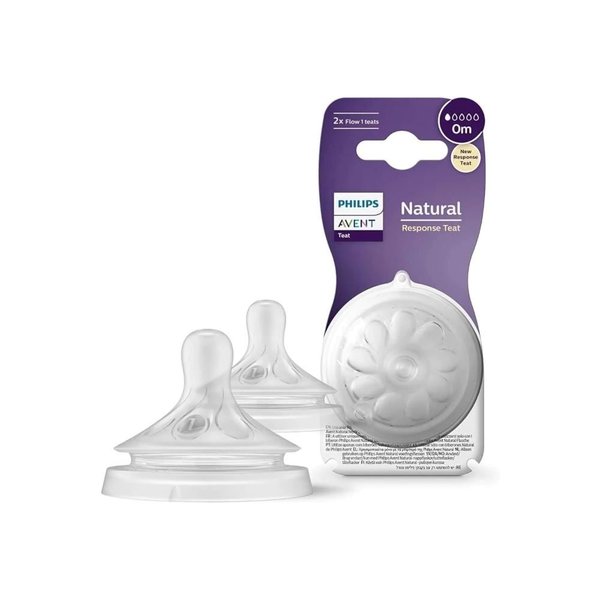 Philips Avent Natural Response 2'li Biberon Emziği, 1 Numara, 0 Ay