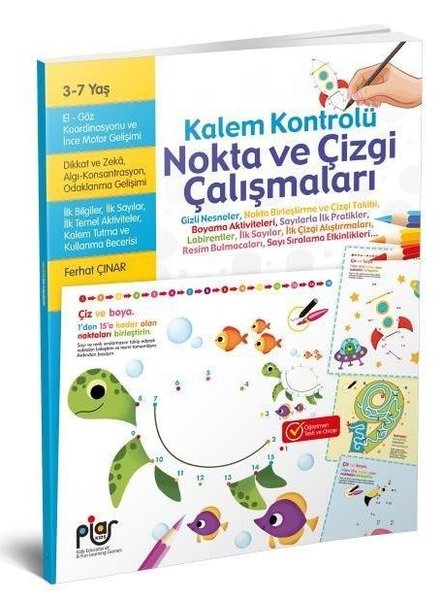 Kalem Kontrolü Nokta ve Çizgi Çalışmaları 3 - 7 Yaş