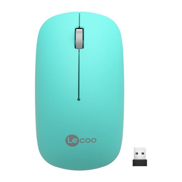 Lenovo Lecoo WS214 1200 DPI Kablosuz Optik Mouse Turkuaz