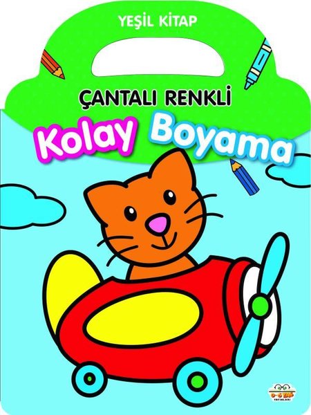 Yeşil Kitap - Çantalı Renkli Kolay Boyama