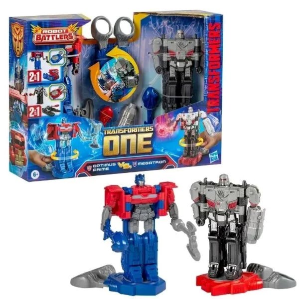 Transformers One Optimus Prime vs Megatron Robot Battlers Aksiyon 2'li Figür Seti