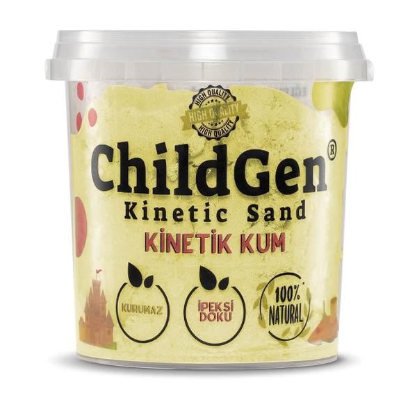 ChildGen Doğal Kinetik Kum 500 gr Sarı