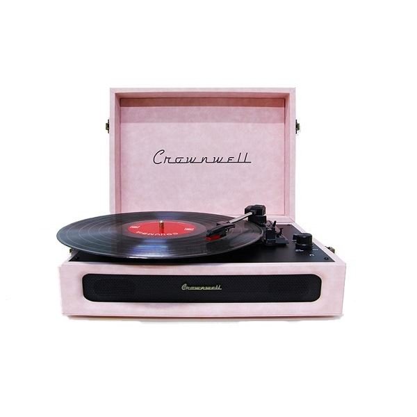 Crownwell CW001-LP Hoparlörlü Çantalı Pikap Açık Pembe | D&R